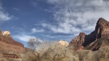 Weather camera view of Zion Canyon Village.