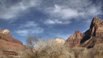 Weather camera view of Zion Canyon Village.