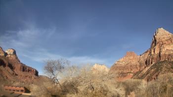 Weather camera view of Zion Canyon Village.