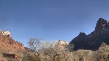 Weather camera view of Zion Canyon Village.