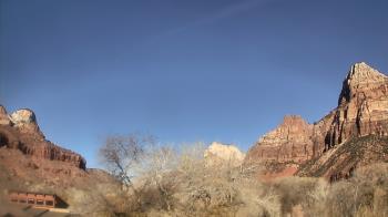Weather camera view of Zion Canyon Village.