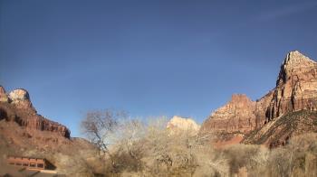Weather camera view of Zion Canyon Village.