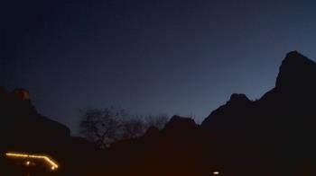 Weather camera view of Zion Canyon Village.