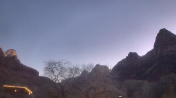 Weather camera view of Zion Canyon Village.