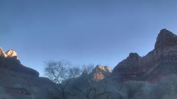Weather camera view of Zion Canyon Village.