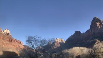Weather camera view of Zion Canyon Village.