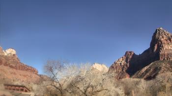 Weather camera view of Zion Canyon Village.