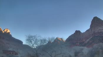 Weather camera view of Zion Canyon Village.