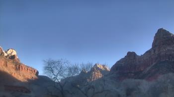Weather camera view of Zion Canyon Village.