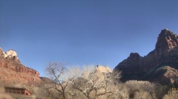 Weather camera view of Zion Canyon Village.