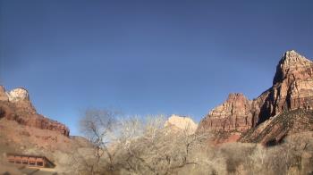 Weather camera view of Zion Canyon Village.
