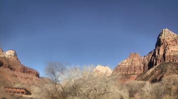 Weather camera view of Zion Canyon Village.