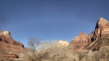 Weather camera view of Zion Canyon Village.