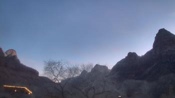 Weather camera view of Zion Canyon Village.