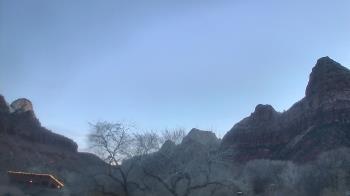 Weather camera view of Zion Canyon Village.