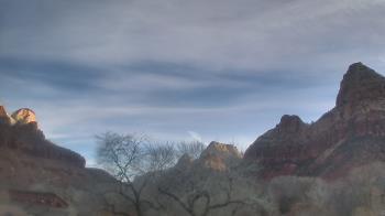 Weather camera view of Zion Canyon Village.