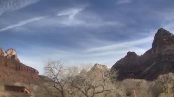 Weather camera view of Zion Canyon Village.