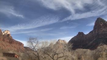 Weather camera view of Zion Canyon Village.