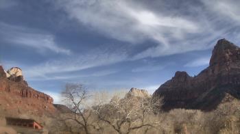 Weather camera view of Zion Canyon Village.
