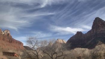 Weather camera view of Zion Canyon Village.
