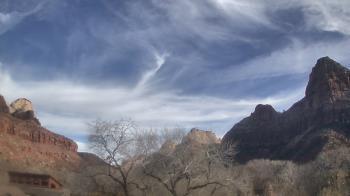 Weather camera view of Zion Canyon Village.