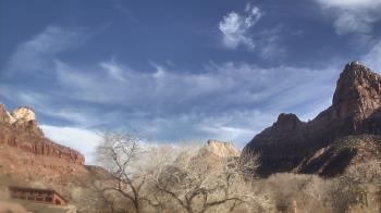 Weather camera view of Zion Canyon Village.