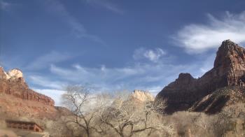 Weather camera view of Zion Canyon Village.