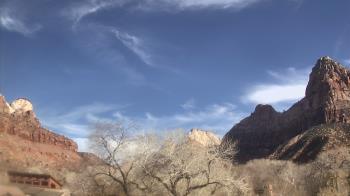 Weather camera view of Zion Canyon Village.