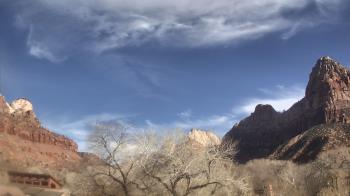 Weather camera view of Zion Canyon Village.