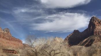 Weather camera view of Zion Canyon Village.