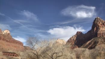 Weather camera view of Zion Canyon Village.
