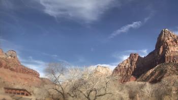 Weather camera view of Zion Canyon Village.