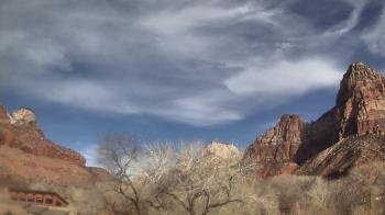 Weather camera view of Zion Canyon Village.