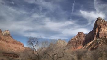 Weather camera view of Zion Canyon Village.