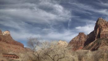 Weather camera view of Zion Canyon Village.