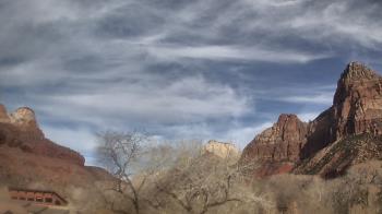 Weather camera view of Zion Canyon Village.