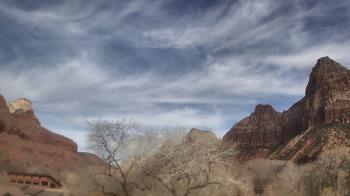 Weather camera view of Zion Canyon Village.
