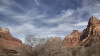 Weather camera view of Zion Canyon Village.