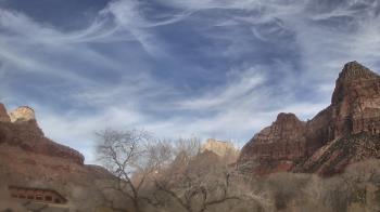 Weather camera view of Zion Canyon Village.