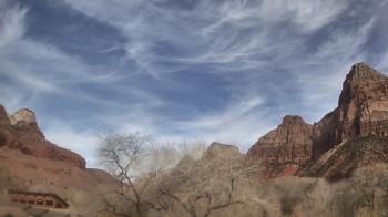 Weather camera view of Zion Canyon Village.