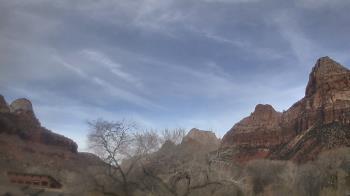 Weather camera view of Zion Canyon Village.