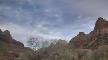 Weather camera view of Zion Canyon Village.