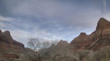 Weather camera view of Zion Canyon Village.