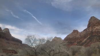 Weather camera view of Zion Canyon Village.