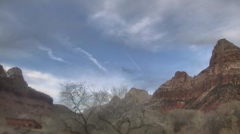 Weather camera view of Zion Canyon Village.