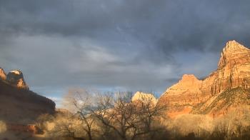 Weather camera view of Zion Canyon Village.