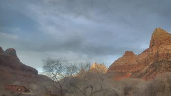 Weather camera view of Zion Canyon Village.