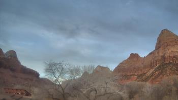 Weather camera view of Zion Canyon Village.