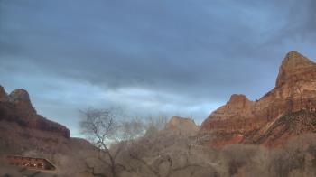 Weather camera view of Zion Canyon Village.