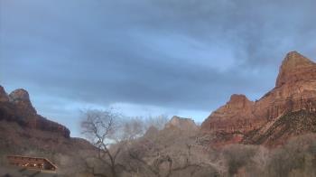 Weather camera view of Zion Canyon Village.
